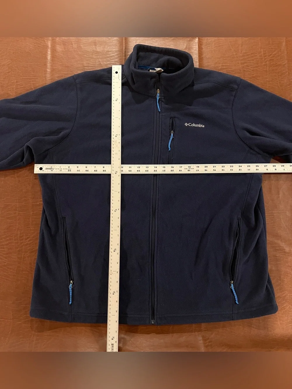 Columbia Full Zip Fleece Jacket Blue - Size 2XL